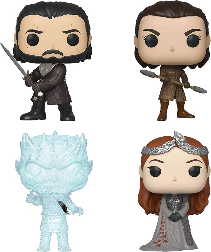 《权力的游戏》收藏家套装 3 - john snow ,sansa stark,arya 两头矛